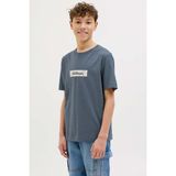 Jack & Jones Jorsplıt Aop Brandın Mavi Erkek Çocuk Kısa Kol T-Shirt - 16 Yaş