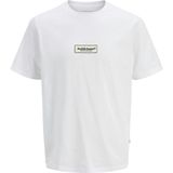 Jack & Jones JORSPLIT FAKESTITCH BRAND Beyaz Erkek Kısa Kol T-Shirt - XL