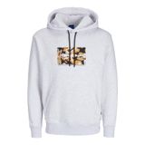 JACK & JONES Jorvesterbro Newton Boxfront Sweat Bf Kapüşonlu Sweatshirt Erkek