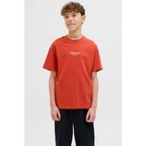 Jack & Jones Jorvesterbro Tee Ss Crew Turuncu Erkek Çocuk Kısa Kol T-Shirt - 10 Yaş