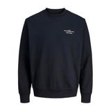 JACK & JONES JPRBLACHAD BRANDING SWEAT CREW NECK LN Erkek Sweatshirt Black Beauty XXL