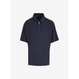 Jack & Jones Jprblaholst Ss Zip Siyah Polo Erkek T-shirt