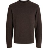 Jack & Jones Jprblamılano Stıtch Knıt Crew Neck Kazak Kahverengi 12259666-DE
