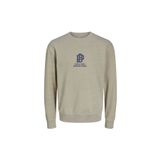 Jack & Jones JPRBLUPETE SWEAT CREW NECK Bisiklet Yaka Kırık Beyaz Erkek Sweatshirt