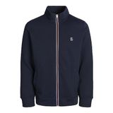 Jack & Jones Jprblurubber Sweat Zip Cardigan Prau23 Lacivert Erkek Sweatshirt