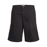 Jack & Jones Jpstcole Matty Cargo Short Mid Kot Şort, M, 26YW21000161_W21002, Siyah, Erkek