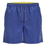 JACK & JONES JPSTFIJI JJSWIM SOLID S M L XL XXL Erkek Mayosu Yüzme Şortu, Bluing/Detay: Sağlam, S