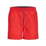 JACK & JONES JPSTFIJI JJSWIM SOLID S M L XL XXL Erkek Mayosu Yüzme Şortu, Gerçek kırmızı/Detay: Sağlam, M
