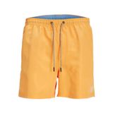 JACK & JONES JPSTFIJI JJSWIM SOLID S M L XL XXL Erkek Mayosu Yüzme Şortu, Kayısı/Detay: Düz, S