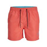 JACK & JONES JPSTFIJI JJSWIM SOLID S M L XL XXL Erkek Mayosu Yüzme Şortu, sıcak mercan, XS