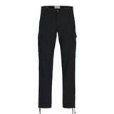 Jack & Jones Jpstkane Jjbarkley Cargo Pant Noos Siyah Erkek Kargo Pantolon