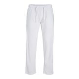 Jack & Jones Jpstkane Jjsummer Linen Blend Jogger SN Parlak Beyaz Erkek Pantolon