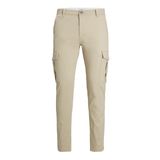 Jack & Jones Jpstmarco Jjjoe Cargo Koyu Bej Erkek Kargo Pantolon