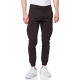 Jack & Jones Jpstmarco Jjjoe Cuffed Cargo Siyah Erkek Kargo Pantolon