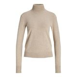 JACK & JONES JXADA COMFY ROLL NECK KNIT SN Kadın Triko/Kazak Feather Gray Detail:/Vanilla Ice M