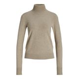JACK & JONES JXADA COMFY ROLL NECK KNIT SN Kadın Triko/Kazak Feather Gray Detail:/Vanilla Ice XS