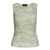 Jack & Jones Jxandrea SL Mesh Top WVN Açık Yeşil Kadın T-shirt