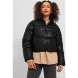 Jack Jones Jxbreezy Faux Leather Short Jkt Otw Sn Kadin Siyah Mont 12236383-02