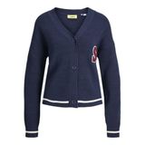 JACK & JONES JXBROOK CARDIGAN KNIT Kadın Triko/Kazak Maritime Blue Detail:/SC S