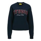 JACK & JONES JXBROOK CREW NECK KNIT Kadın Triko/Kazak Maritime Blue Detail:/Studio L