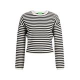 JACK & JONES JXDARSHA CREW NECK KNIT Kadın Triko/Kazak Vanilla Ice Stripes:/Black L
