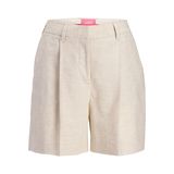 JACK & JONES JXELLIS STRUCTURED WIDE HW SHORTS TLR SN Kadın Şort Feather Gray Detail:WHITE MELANGE S