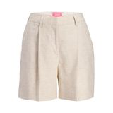 JACK & JONES JXELLIS STRUCTURED WIDE HW SHORTS TLR SN Kadın Şort Feather Gray Detail:WHITE MELANGE XS