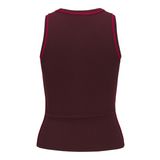 JACK & JONES JXEVELYN COMFY PIPING TOP KNIT Kadın Triko/Kazak Cabernet Detail:/Barberry S
