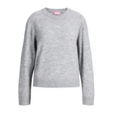 JACK & JONES JXEVI CREW NECK KNIT Kadın Triko/Kazak Medium Grey Melange XL