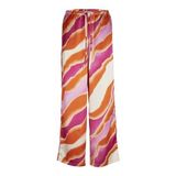 Jack & Jones Jxgrace Flora Satin Mw Pant Wvn Soluk Turuncu Kadın Pantolon