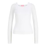 JACK & JONES Jxlisa Layer Ls Top Jrs Gömlek, S, 12303270, Bright White, Kadın