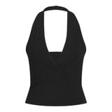 Jack & Jones Jxlorelei STR Halter Top JRS Siyah Kadın T-shirt