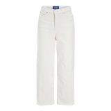 Jack & Jones JXMILLA CULOTTE HW JEANS C185 DNM LN Kadın Kot Pantolon, Beyaz Denim, 26/32