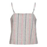 Jack & Jones Jxraya Linen Singlet Top PNT Şeftali Pembesi Kadın T-shirt
