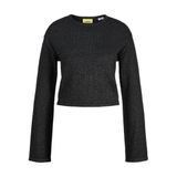 JACK & JONES JXSANA CREW NECK KNIT Kadın Triko/Kazak Black XS
