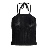 JACK & JONES JXZOELLA HALTERNECK TOP KNIT Kadın Triko/Kazak Black S