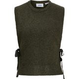 Jack & Jones Kadin Baglama Detayli Triko Yelek - Merrit - 0-Kahverengi