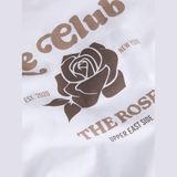 Jack & Jones Kadin Baskili Bisiklet Yaka Tisört - Ringer - 0 Beyaz - M