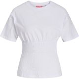 Jack & Jones Kadin Bisiklet Yaka Kisa Kollu Tisört - Evelyn - 0 Beyaz - M