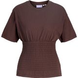 Jack & Jones Kadin Bisiklet Yaka Kisa Kollu Tisört - Evelyn - 0 - Kahverengi - M