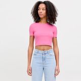 Jack & Jones Kadin Bisiklet Yaka Tisört - Florie - 05-Pembe - XS