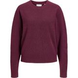 Jack & Jones Kadin Bisiklet Yaka Triko Kazak - Elba - 07R-Kırmızı