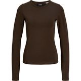 Jack & Jones Kadin Bisiklet Yaka Uzun Kollu Tisört - Celine - 0 - Kahverengi
