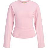 Jack & Jones Kadin Bisiklet Yaka Uzun Kollu Tisört - Paloma - XL - 00-Pembe