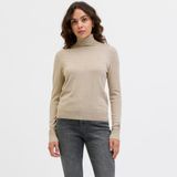 Jack & Jones Kadin Bogazli Uzun Kollu Kazak - Ada - 0019-Bej