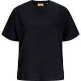 Jack & Jones Kadin Box Fit Bisiklet Yaka Tisört - Sophia - 0 Siyah