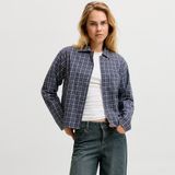 Jack & Jones Kadin Comfort Fit Uzun Kollu Gömlek - Asta - XS - 00404 Mavi