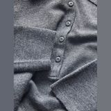 Jack & Jones Kadin Dar Kalip Polo Yaka Kazak - Wren - 0-Gri - M