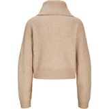 Jack & Jones Kadın Dik Yaka Örme Hırka - Gilly - 113-Bej