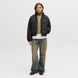Jack & Jones Kadin Dik Yaka Puffer Mont - Tracy - XS - 001-Siyah